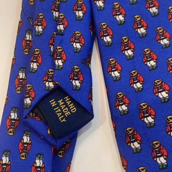 NWOT Vintage Limited Edition Boys Polo Ralph Lauren Silk Tie - Picture 3 of 8